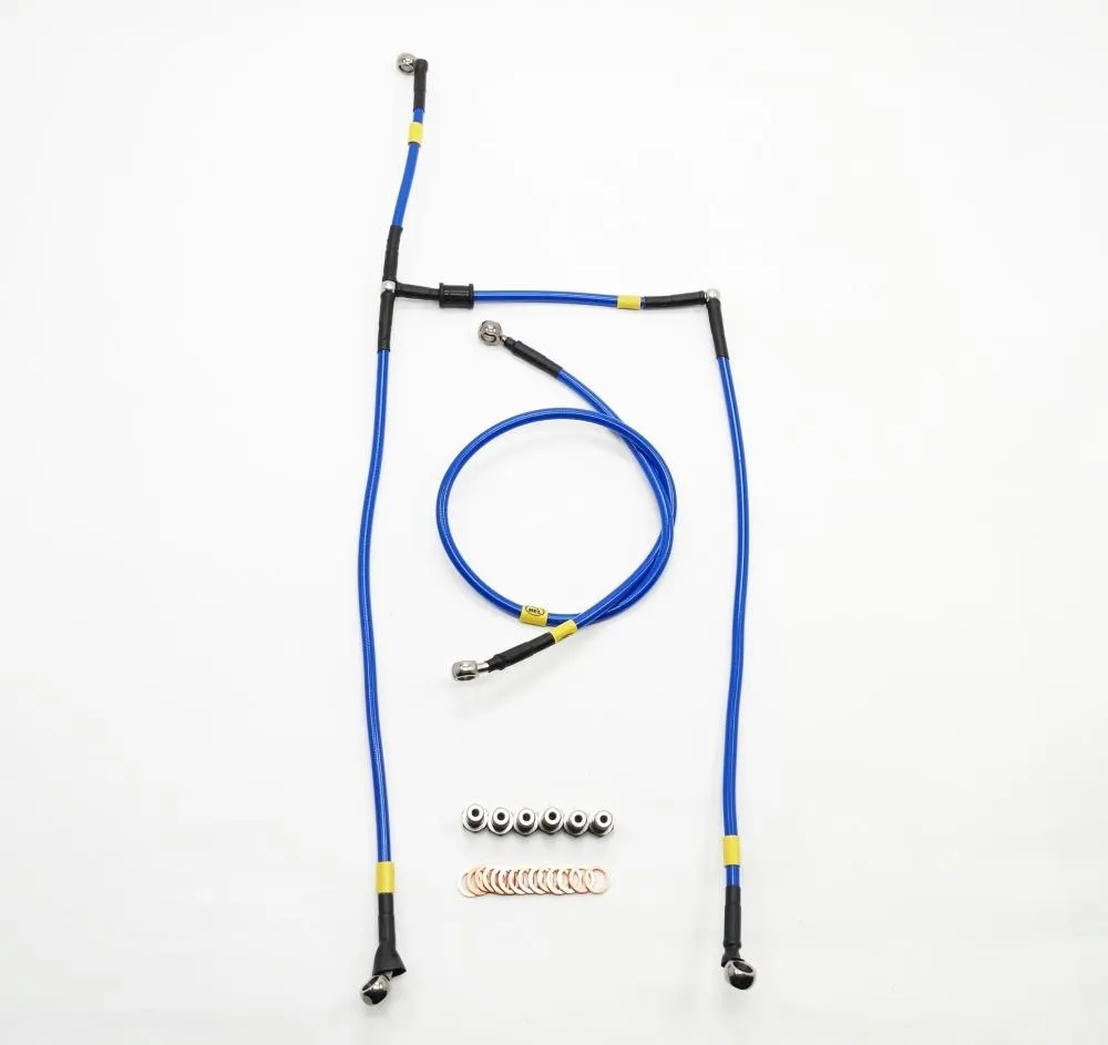 HEL Racing Stahlflex Bremsleitung Set blau ohne ABS Suzuki GSX-R 1000 /R 17-