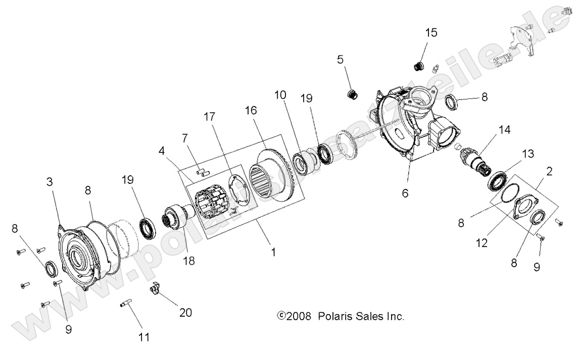 DRIVE TRAIN, FRONT GEARCASE DRIVE TRAIN, FRONT GEARCASE