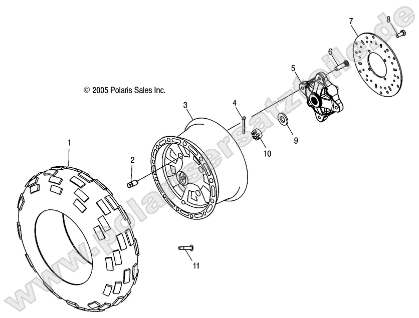WHEEL, FRONT WHEEL, FRONT