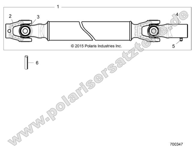 Drive Train, Front Prop Shaft (700347)