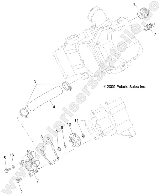 ENGINE, WATER PUMP ENGINE, WATER PUMP