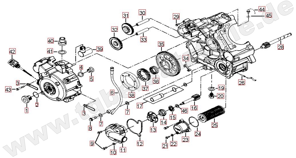 Motorgehäuse rechts