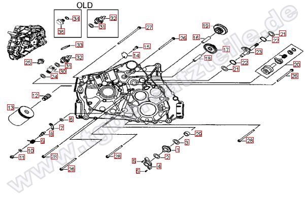 Motorgehäuse links (1)
