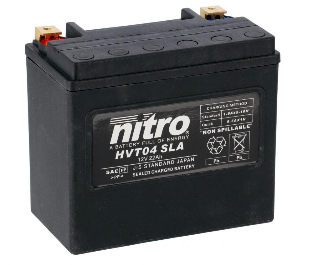 Nitro_HVT_04_SLA_Batterie Nitro HVT 04 SLA AGM Gel Batterie 12V 22AH 325A - Einbaufertig (YB16L-B 65989 66000211)