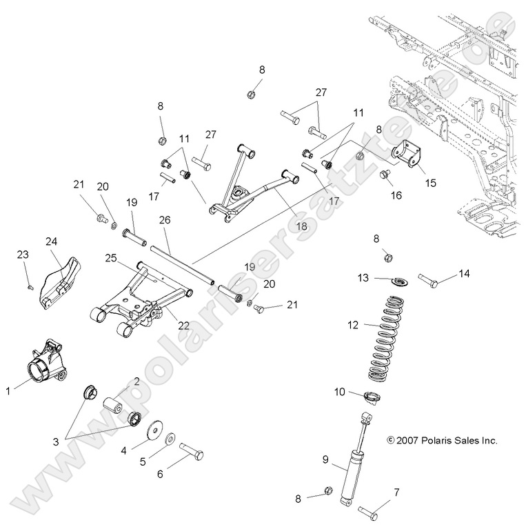 SUSPENSION, REAR SUSPENSION, REAR