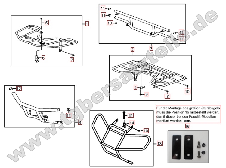 Gepäckträger vorne und hinten