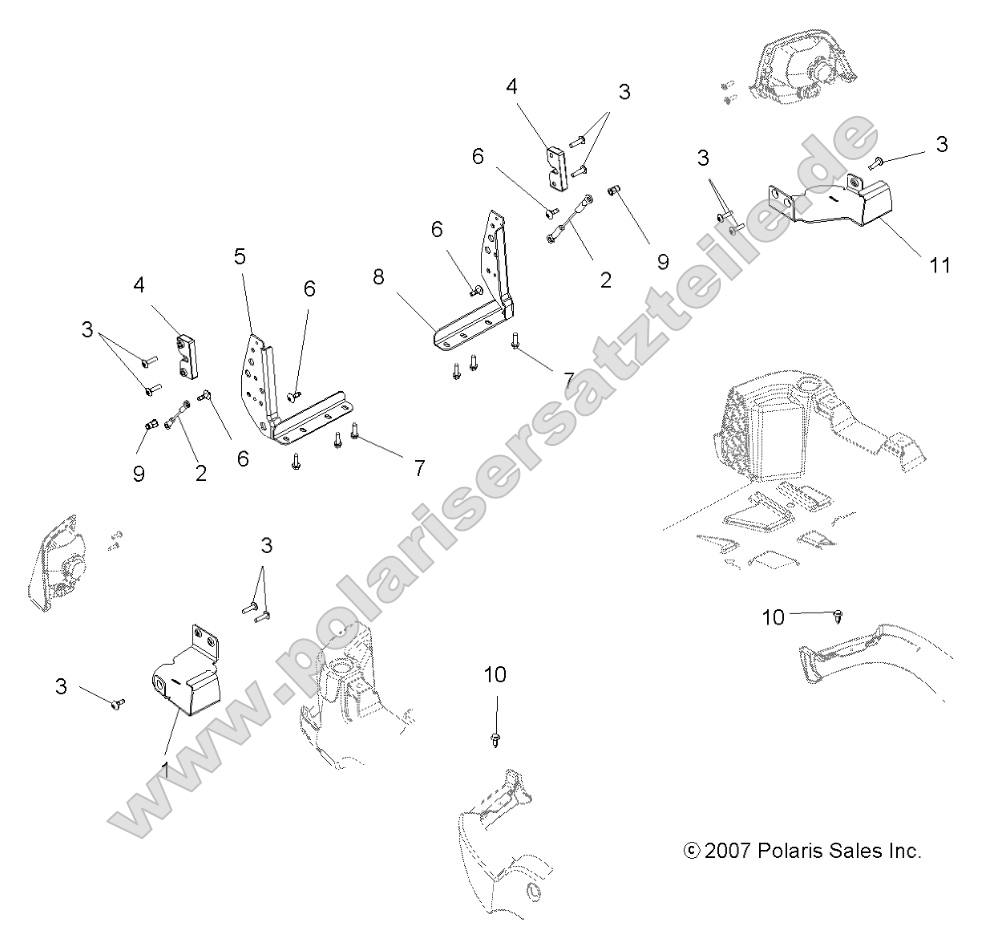 Body, Tailgate Brackets Body, Tailgate Brackets