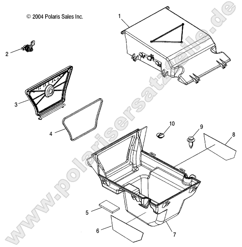 STORAGE BOX, REAR STORAGE BOX, REAR