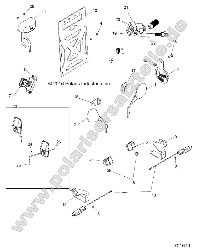 Electrical, License Plates and Mirrors Electrical, License Plates and Mirrors