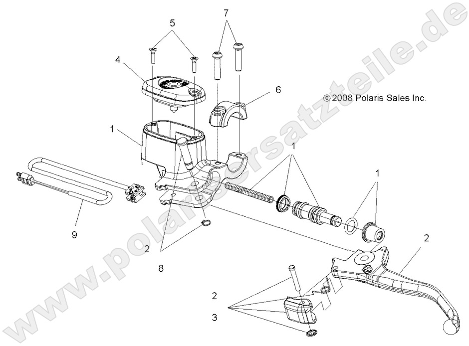 BRAKES, FRONT BRAKE LEVER and MASTER CYLINDER