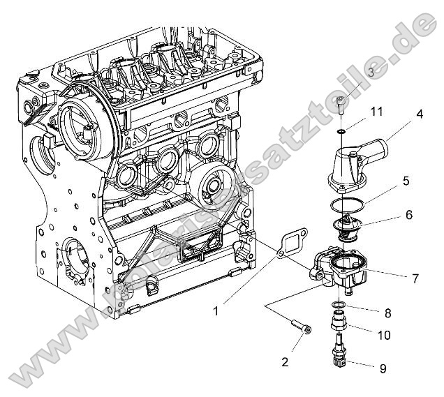 Engine, Thermostat Asm.