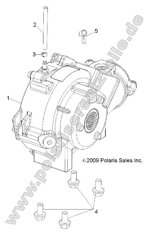 Drive Train, Front Gearcase Mounting Drive Train, Front Gearcase Mounting