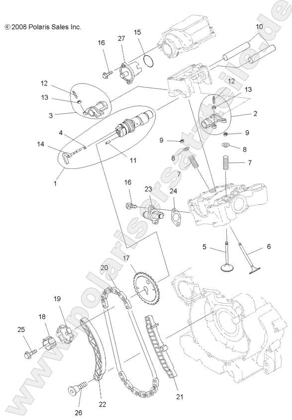 ENGINE, VALVES and CAMSHAFT