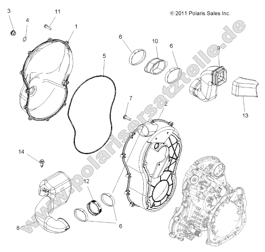 Body, Clutch Cover Body, Clutch Cover
