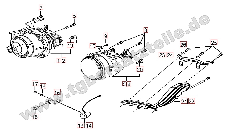 Scheinwerfer - Blinker vorne