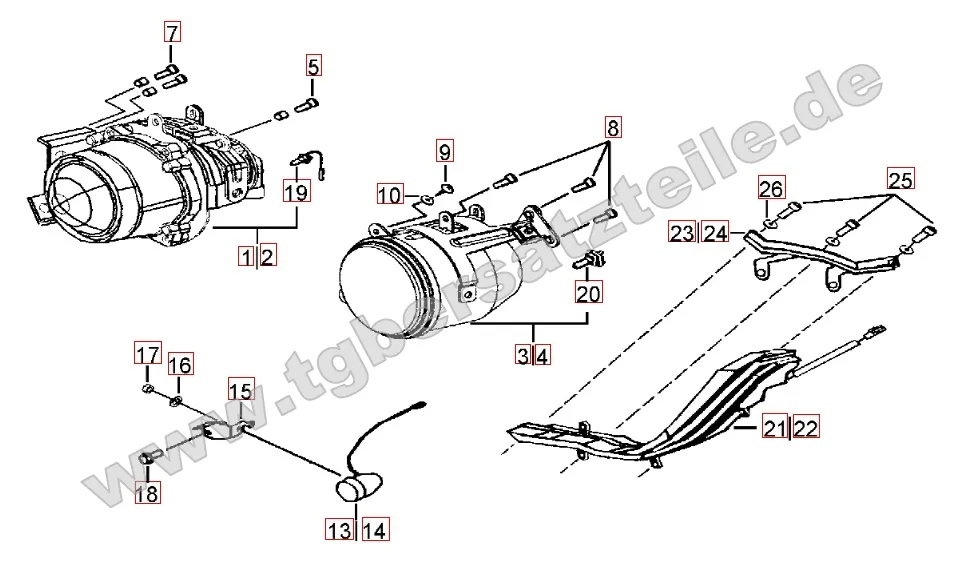 Scheinwerfer - Blinker vorne