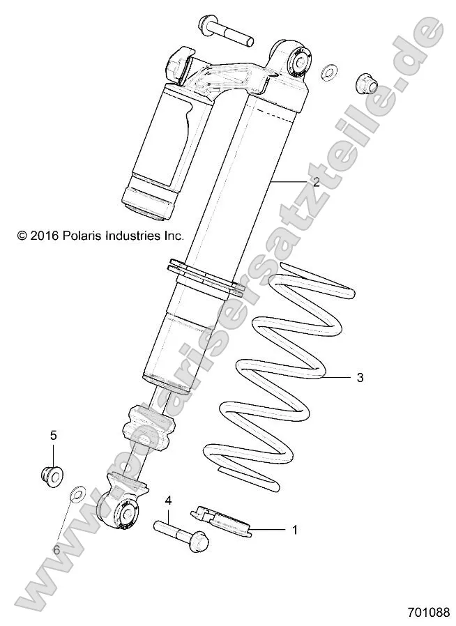 Suspension, Front Shock Mounting (701088) Suspension, Front Shock Mounting (701088)