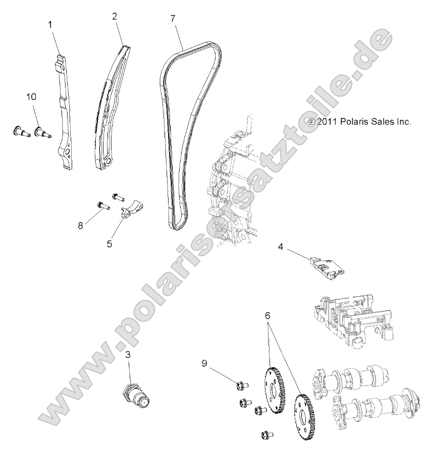 Engine, Cam Chain and Sprocket Engine, Cam Chain and Sprocket