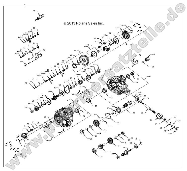 Drive Train, Main Gearcase, Internals Drive Train, Main Gearcase, Internals
