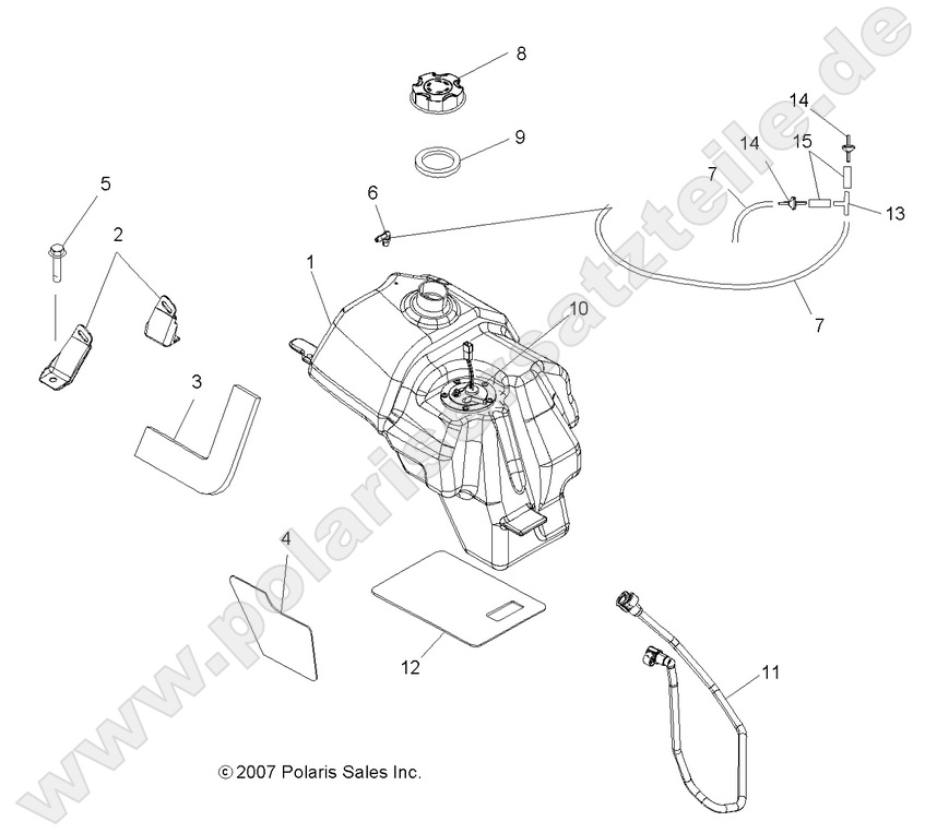 BODY, FUEL TANK ASM. (Produktion vor 20.08.2007)