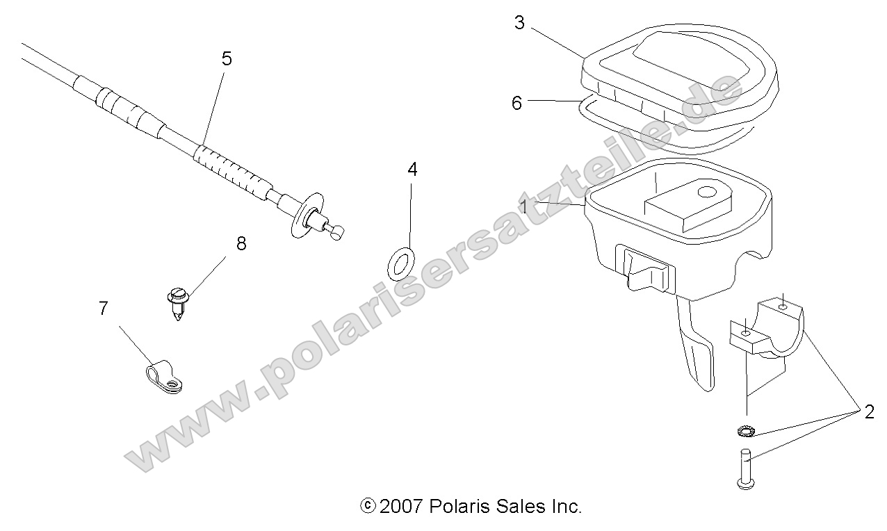 Steering, Controls and Throttle Asm. and Cable Steering, Controls and Throttle Asm. and Cable