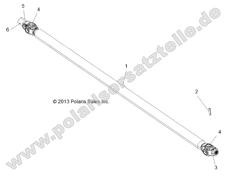 Drive Train, Front Prop Shaft (49BRUTUSSHAFTPROP13)