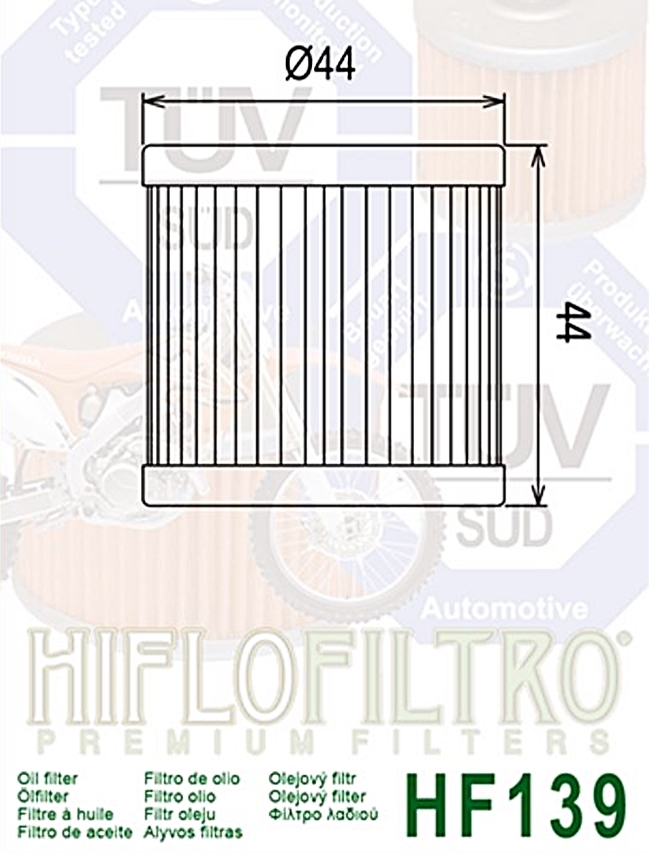 Hiflofiltro_Oelfilter_Hiflo_HF139_Arctic_Cat_DVX_400_TechnikQ1PtfXNtXMA8m Hiflofiltro Ölfilter Hiflo HF139 Arctic Cat DVX 400