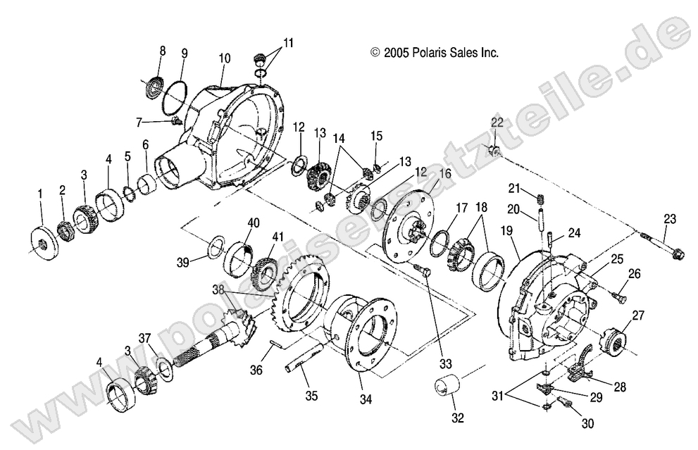 Gearcase, Rear Gearcase, Rear