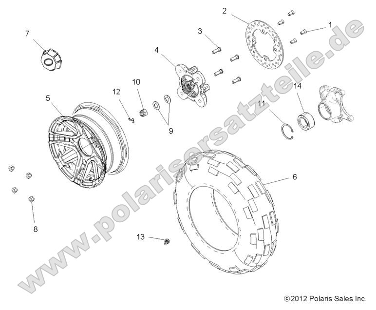 Wheels, Front (49RGRWHEELFRT13900XPCAST) Wheels, Front (49RGRWHEELFRT13900XPCAST)