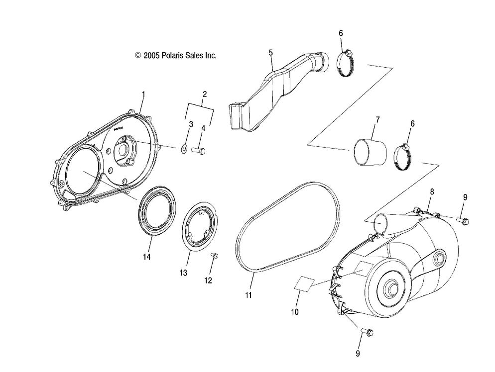 DRIVE TRAIN, CLUTCH COVER