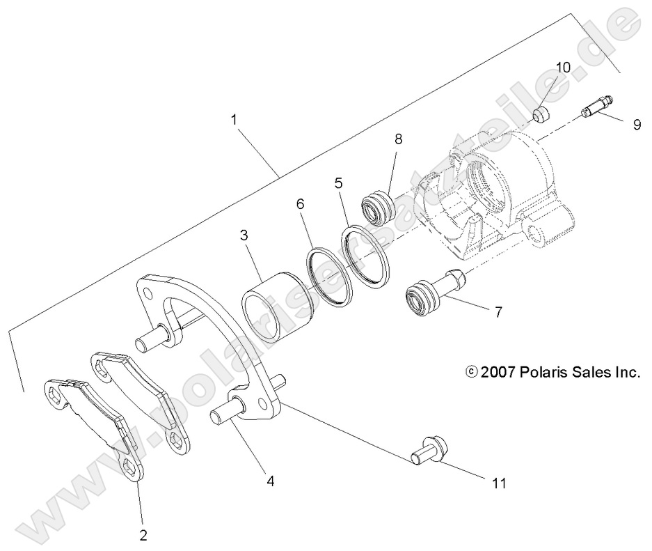 BRAKES, REAR CALIPER BRAKES, REAR CALIPER
