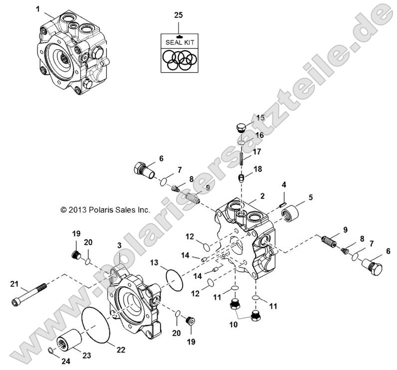 Hydraulics, Pump, Valve Housing Hydraulics, Pump, Valve Housing