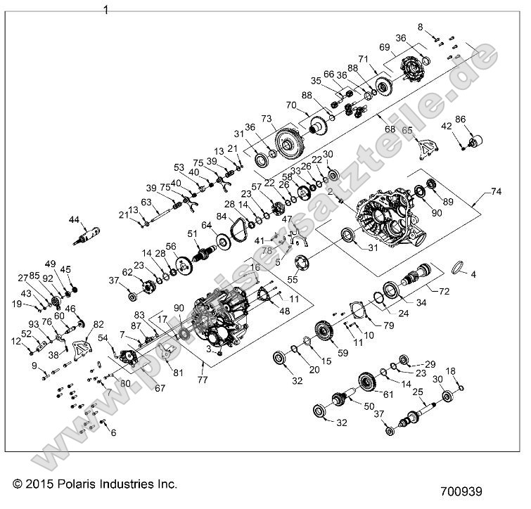 Drive Train, Main Gearcase (700939)