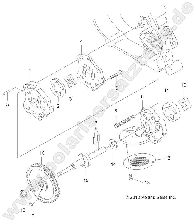 ENGINE, OIL PUMP ENGINE, OIL PUMP