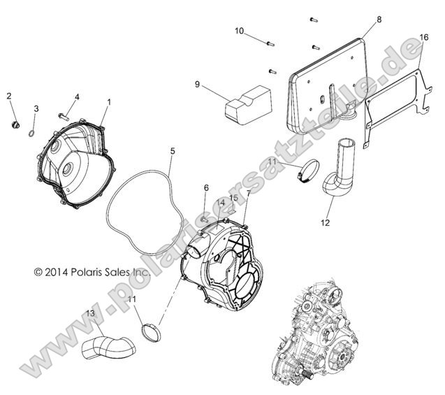 Body, Clutch Cover and Ducting Body, Clutch Cover and Ducting