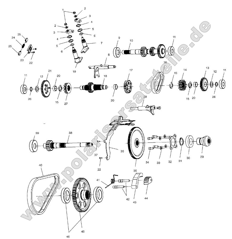 Gearcase (Internal Components)