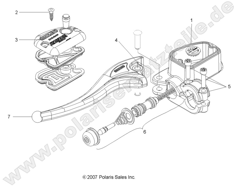 BRAKES, FRONT BRAKE LEVER and LH MASTER CYLINDER