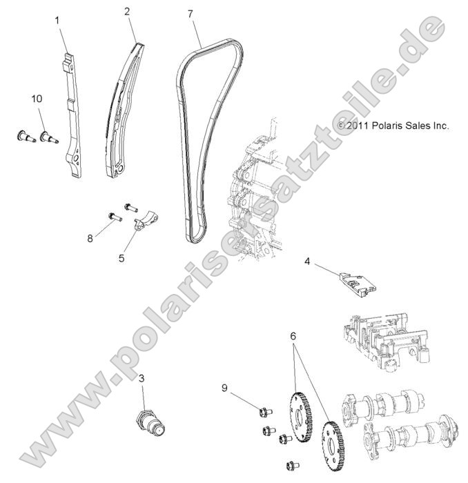 Engine, Cam Chain and Sprocket Engine, Cam Chain and Sprocket