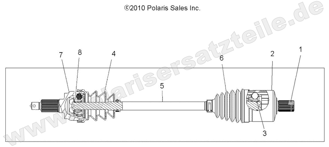 DRIVE TRAIN, DRIVE SHAFT, FRONT DRIVE TRAIN, DRIVE SHAFT, FRONT