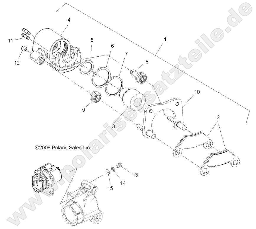 BRAKES, REAR CALIPER BRAKES, REAR CALIPER