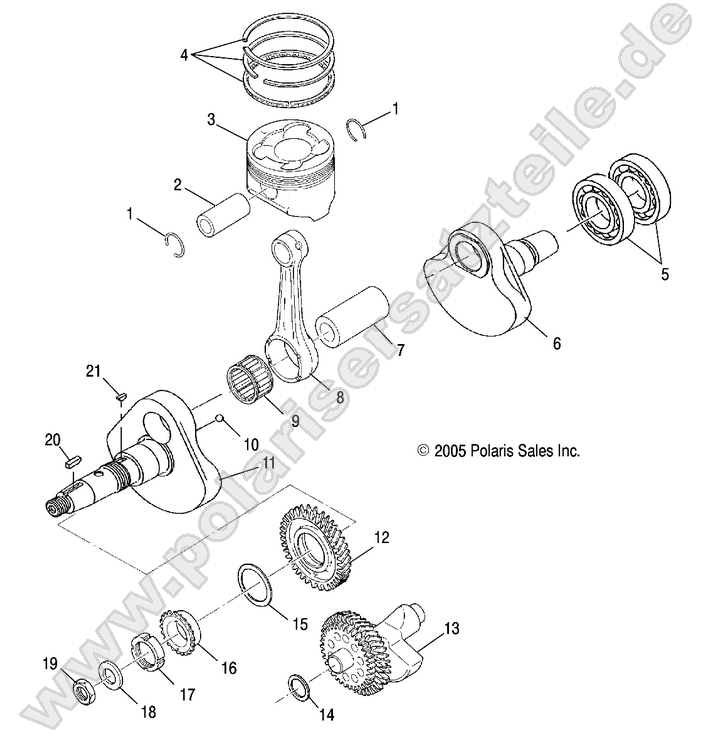 ENGINE, CRANKSHAFT and PISTON ENGINE, CRANKSHAFT and PISTON