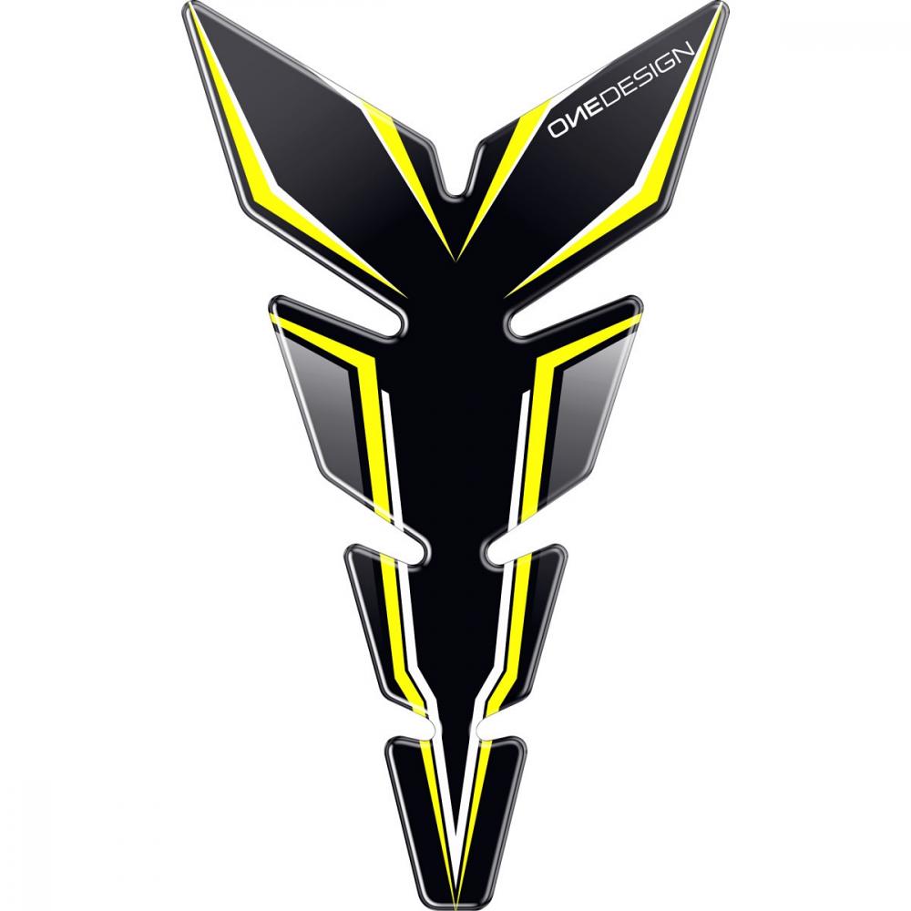 OneDesign Tankpad Moon Slim "schwarz-gelb" Design - Universal