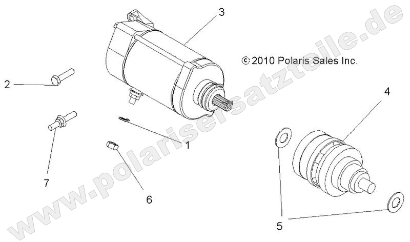 ENGINE, STARTING MOTOR