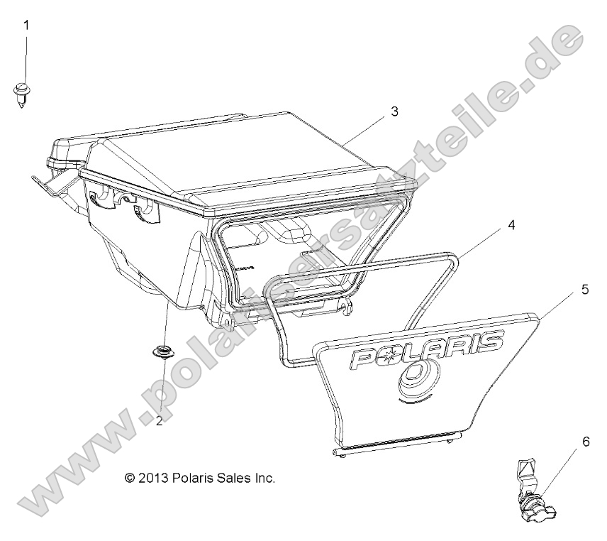 Body, Storage Box, Rear