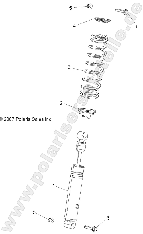 SUSPENSION, SHOCK, FRONT SUSPENSION, SHOCK, FRONT