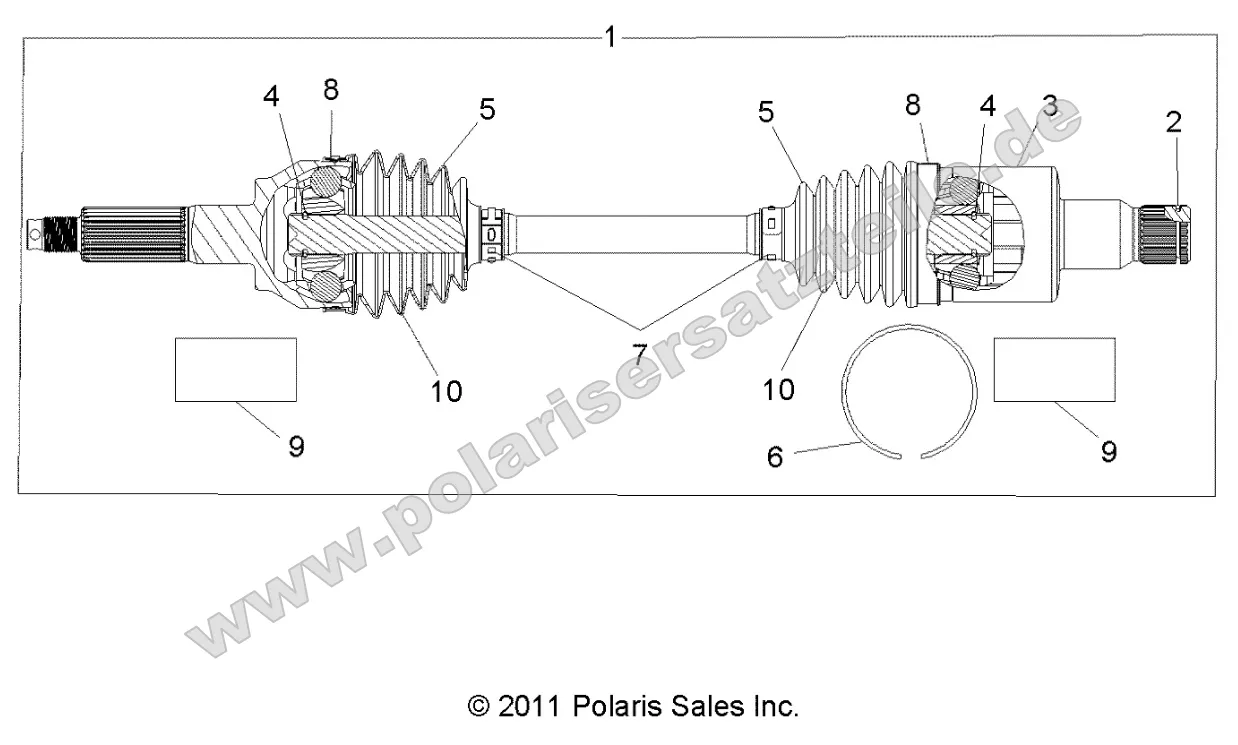 Drive Train, Rear Half Shaft (to 4/25/16) Drive Train, Rear Half Shaft (to 4/25/16)