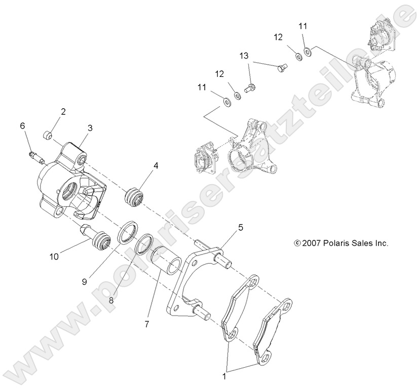 BRAKES, REAR CALIPER BRAKES, REAR CALIPER