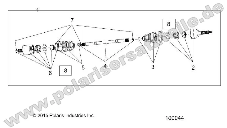 Drive Train, Front Half Shaft Drive Train, Front Half Shaft