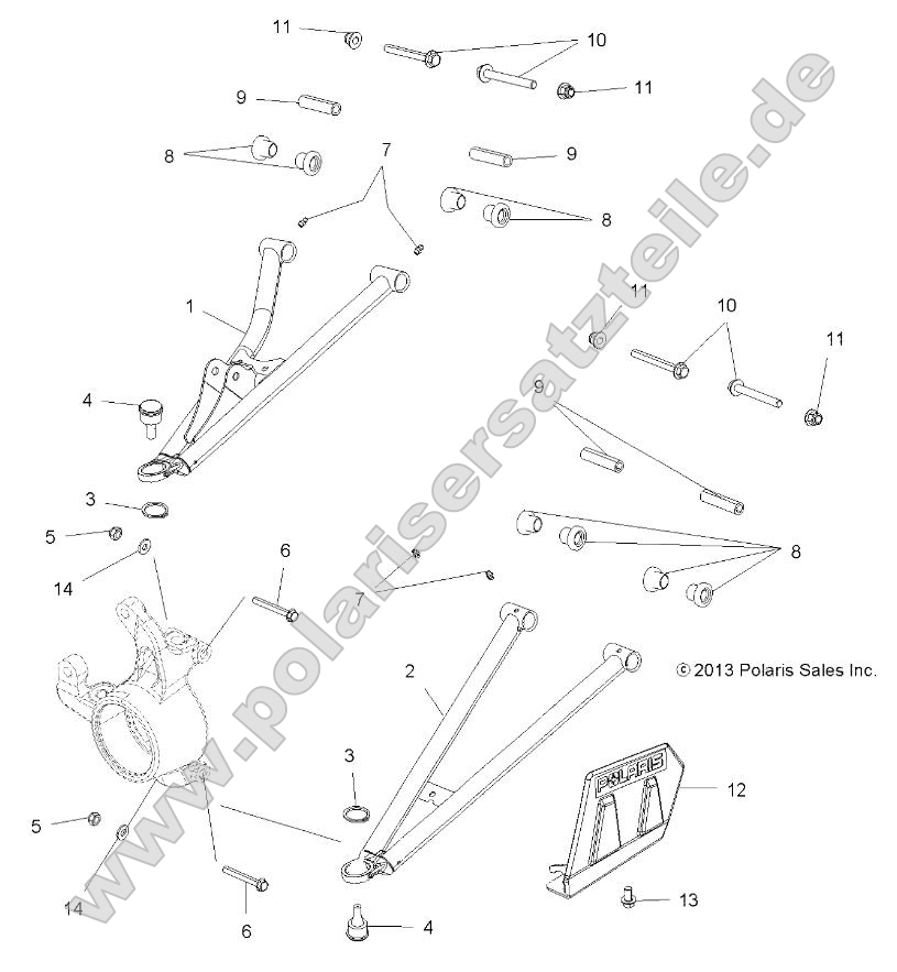 Suspension, Front A-Arms