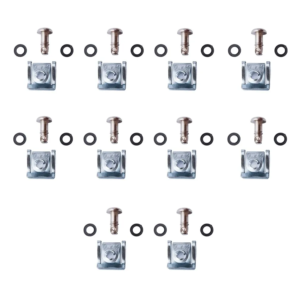 TMP Racing Verkleidung Innensechskant 17 mm Schnellverschluss Set silber zum Stecken - 10 Stück